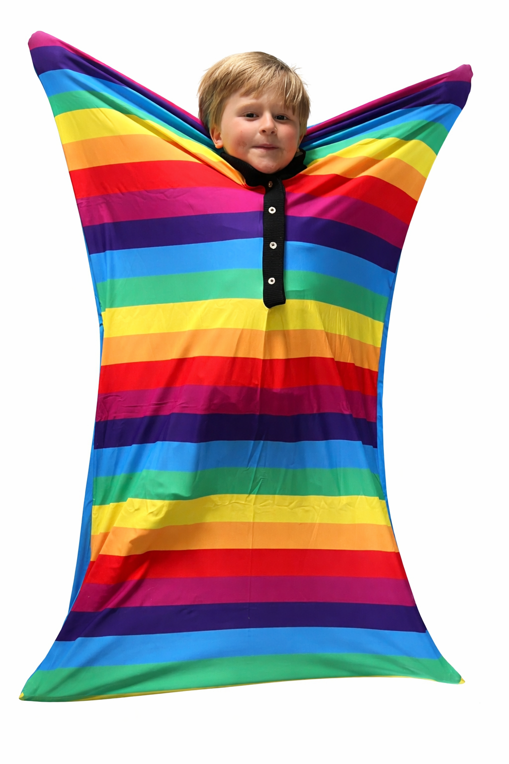 Sensory Hugs Rainbow Body Sock – Stretchy Lycra Sensory Body Sock for Deep Pressure & Sensory Play - Image 5
