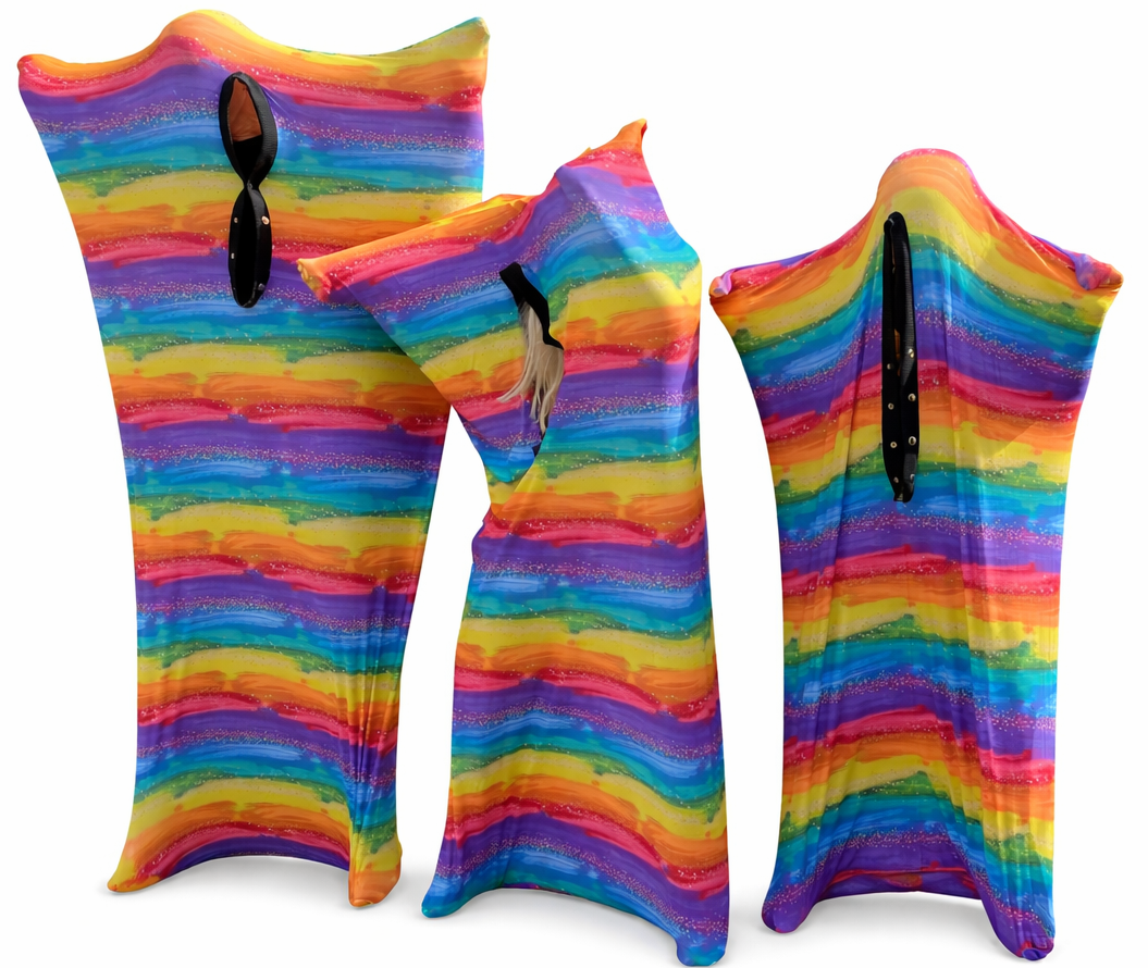 Sensory Hugs Glitter Body Sock – Stretchy Lycra Sensory Body Sock for Deep Pressure & Sensory Play