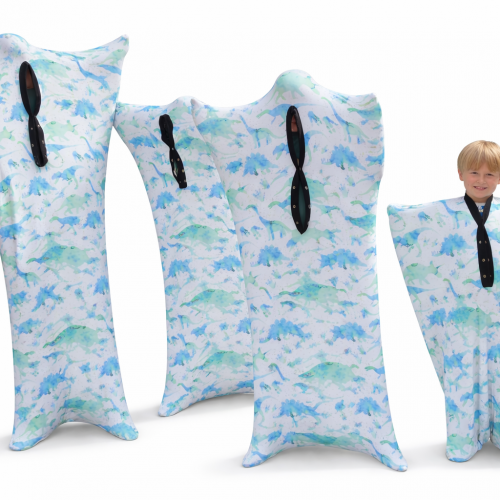 Sensory Hugs Dino Body Sock – Stretchy Lycra Sensory Body Sock for Deep Pressure & Sensory Play