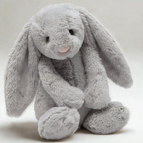 🐇 Weighted Grey Rabbit 35cm (4lb) – Personalised Jumper Available