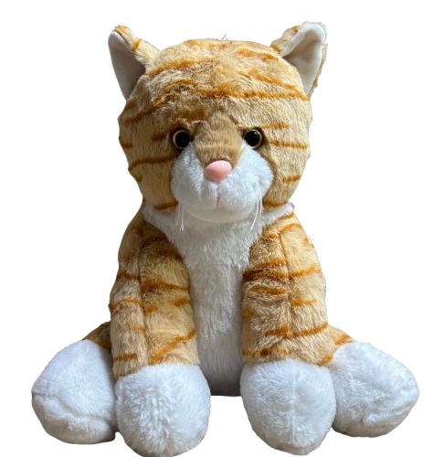 PRE-ORDER NOW. AVAILABLE END OCT / START NOV. Weighted Cuddly Cat! 4lb, 35cm. With zip & removeable microwaveable sack for a warm hug.