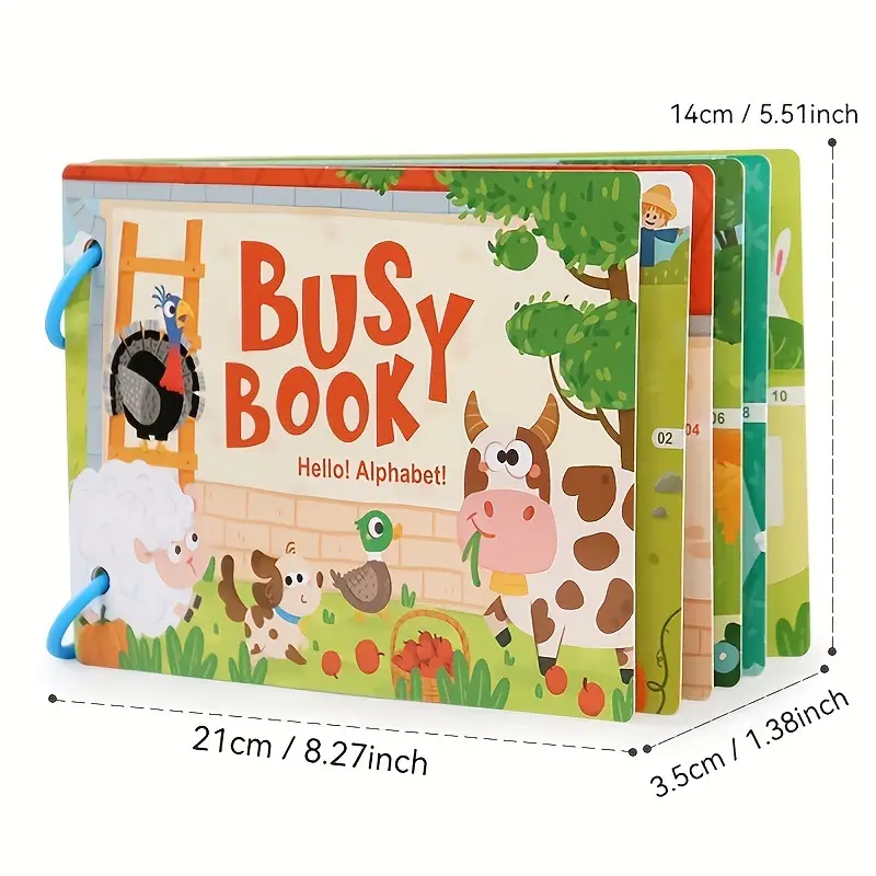 Busy Books. Look Animals, Hello Dinosaur & Go Vehicle. Build Fine Motor Skills. - Image 5