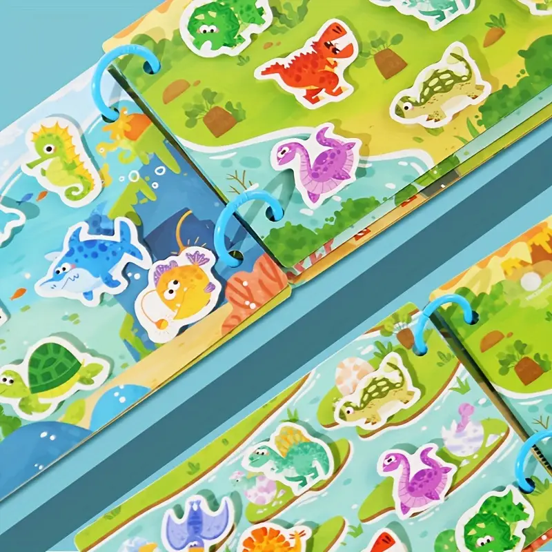 Busy Books. Look Animals, Hello Dinosaur & Go Vehicle. Build Fine Motor Skills. - Image 7
