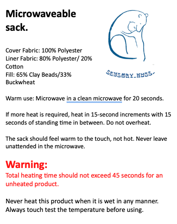 NEW, Weighted Cuddly Cat! 4lb, 35cm. With zip & removeable microwaveable sack for a warm hug. - Image 3