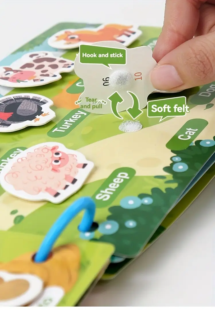 Busy Books. Look Animals, Hello Dinosaur & Go Vehicle. Build Fine Motor Skills. - Image 2