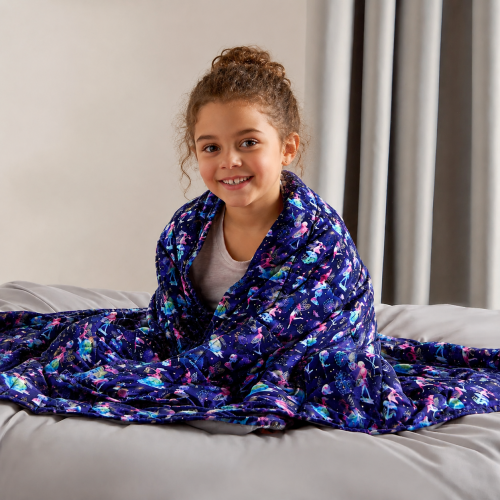 Weighted Blanket with removeable, washable FAIRIES cover. 7lb. Anxiety Relief, Heavy Sensory Blanket, Heavy Comforter, Sleep Helper.